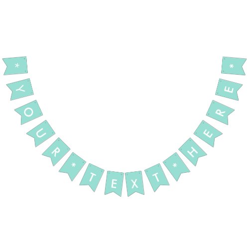 Robins Egg Blue Solid Color Bunting Flags