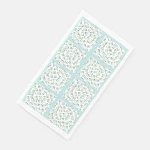 Robin's Egg Blue Topiary paper Guest Towels