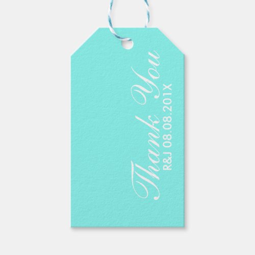 robins egg blue turquoise aqua blue wedding gift tags