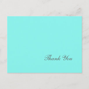 robin's egg blue turquoise aqua blue wedding postcard