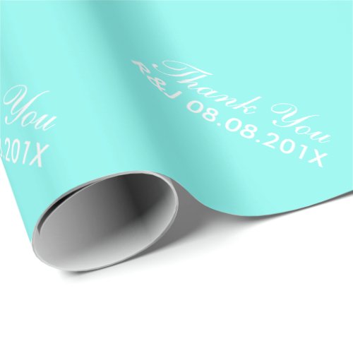 robins egg blue turquoise aqua blue wedding wrapping paper