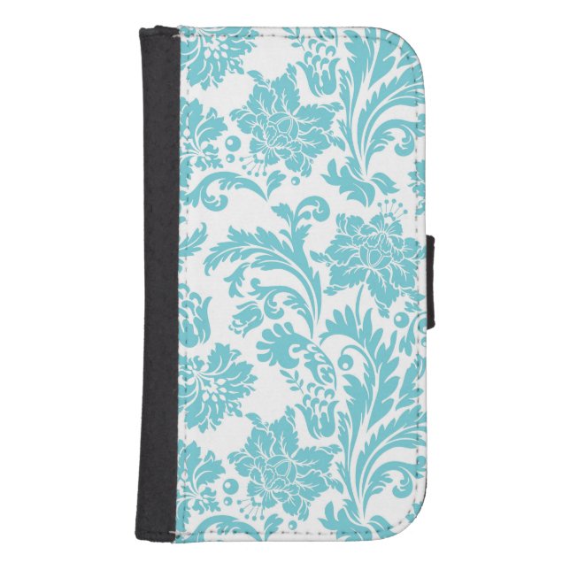 Robin's Egg Blue Vintage Damask Phone Case (Front)