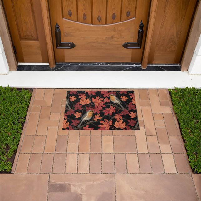 Robins in maple tree doormat (Outdoor)