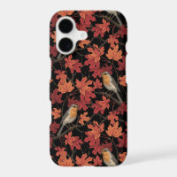 Robins in maple tree