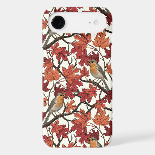 Robins in maple tree on off white iPhone 17 air case