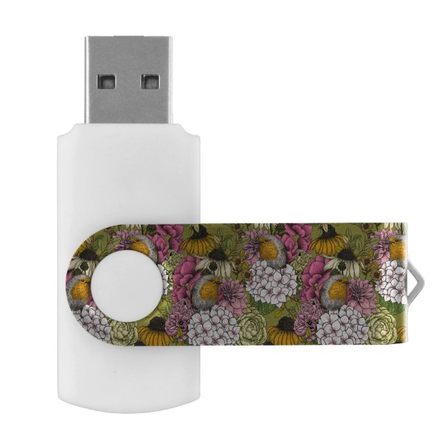 Robins in the garden 2 flash drive (Opened)