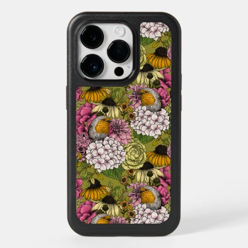 Robins in the garden 2 OtterBox iPhone 14 pro case