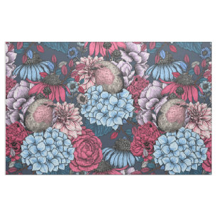 Robins in the garden 3 fabric