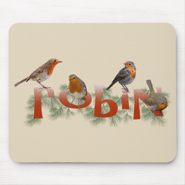 Robins Mousemat Mouse Pad (Front)