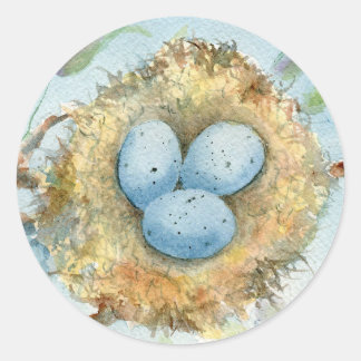 "Robin's Nest" Round Sticker