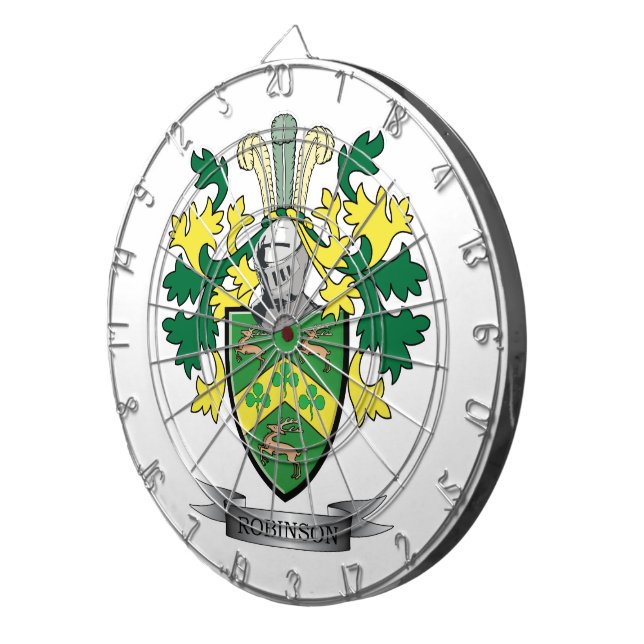Robinson Coat of Arms Dart Board (Front Right)