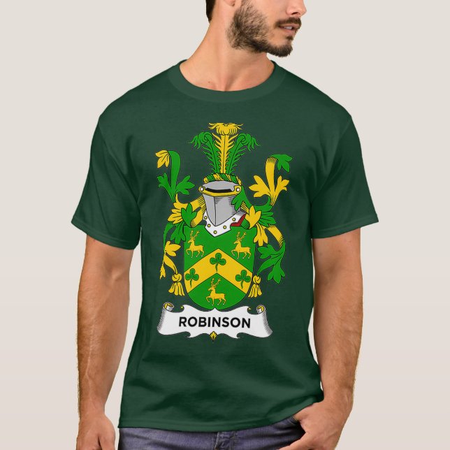 Robinson Coat of Arms  Family Crest T-Shirt (Front)