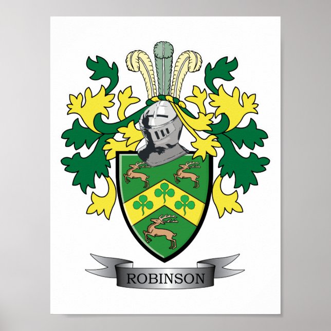 Robinson Coat of Arms Poster (Front)