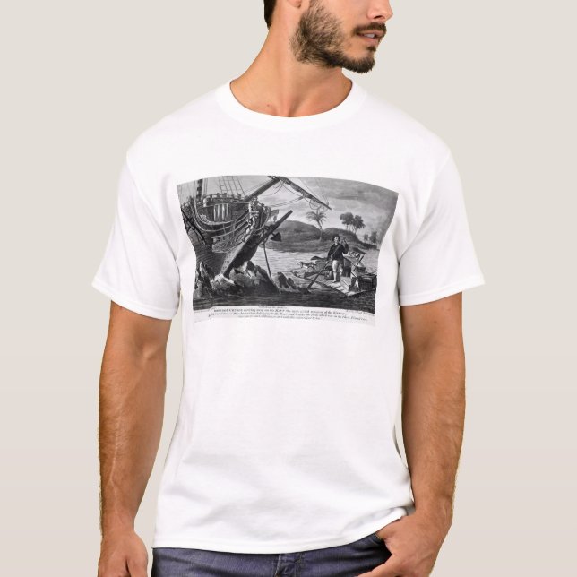 Robinson Crusoe carrying away T-Shirt (Front)