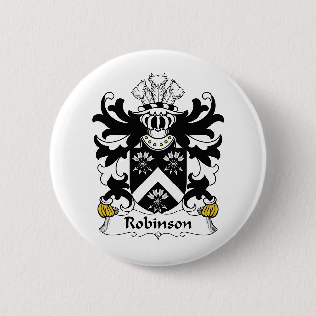 Robinson Family Crest Pinback Button (Front)