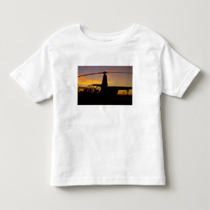 Robinson R44 helicopter at sunset Toddler T-shirt