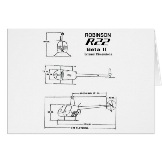 Robinson R-22 Cards (Front Horizontal)