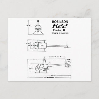 Robinson R-22 Postcard