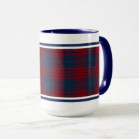Robinson Tartan Navy Blue and Red Plaid