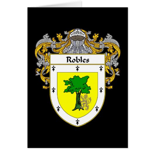 Robles Coat of Arms (Mantled) Cards (Front)