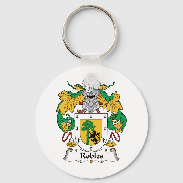 Robles Family Crest Keychain (Front)