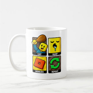 Roblox Eat Sleep Repeat Funny Gamer Coffee Mug