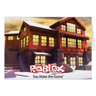 ROBLOX Winter Scene Greeting Card - Blank