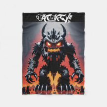 Robo-block Monster Blanket
