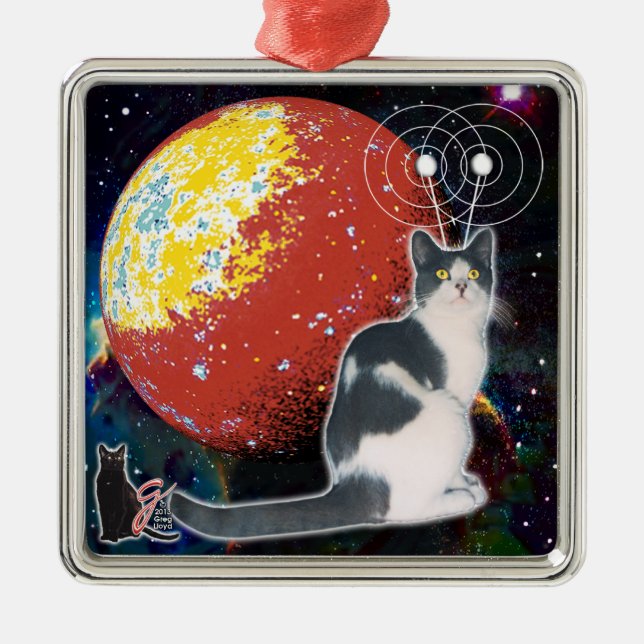 Robo-Cat Hobo Ornament (Front)