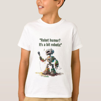 "Robo-Comedy Club" with a robot stand-up comedian T-Shirt