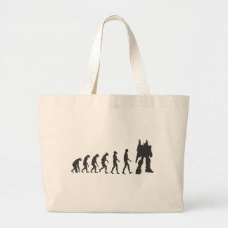 Robo-Evolution Large Tote Bag