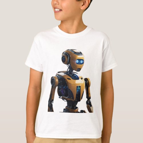 Robo_Fun Printed Robot Kids T_Shirt T_Shirt
