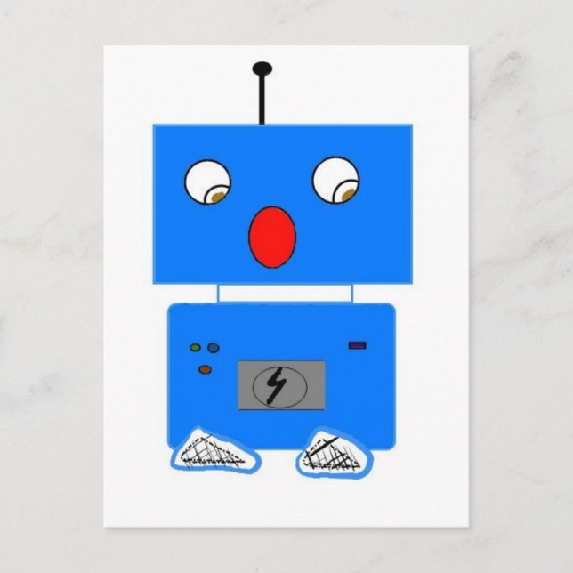 ROBO IN SHOCK POSTCARD (Front)