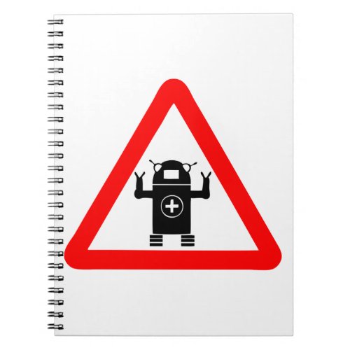 Robo Medic Sign Medical Care Notebook