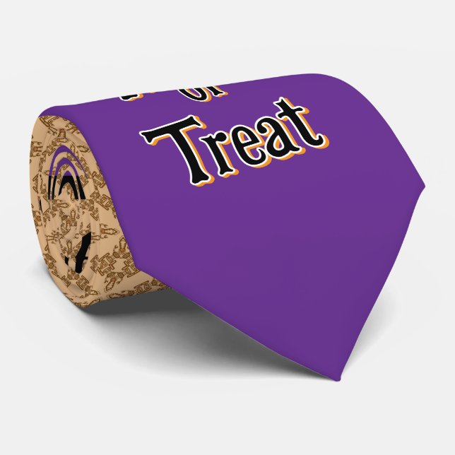 Robo Monster Trick Or Treat Neck Tie (Rolled)