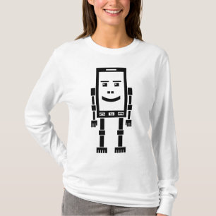 Robo Phone - Black T-Shirt