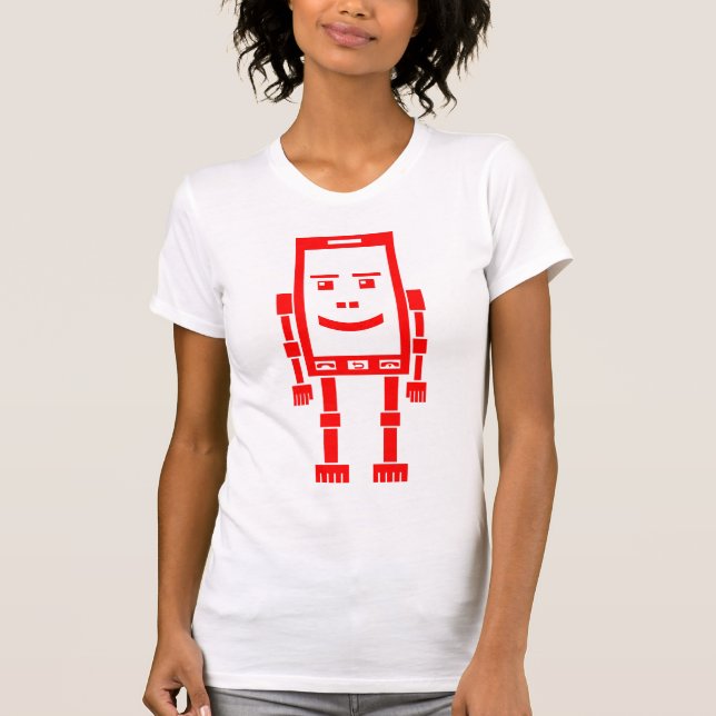 Robo Phone - Red T-Shirt (Front)
