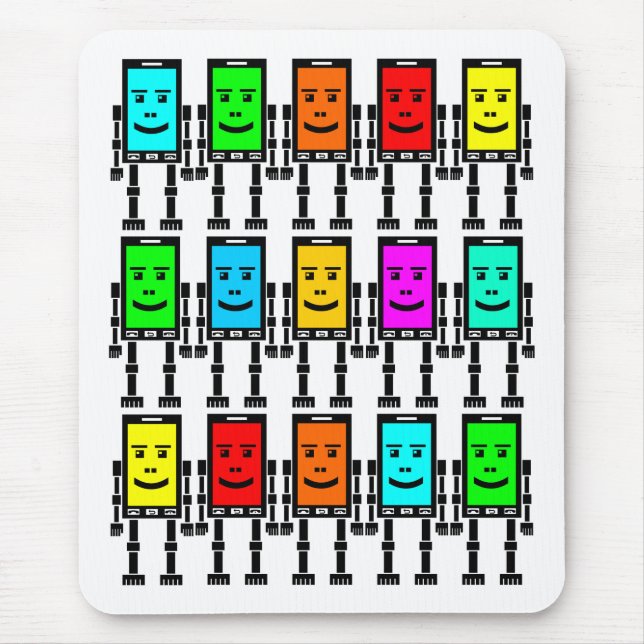 Robo Phones Mouse Pad (Front)
