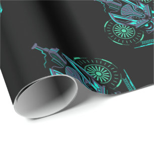 Robo Skull Wrapping Paper