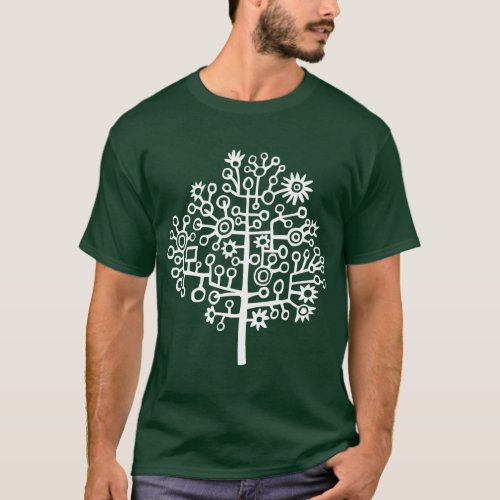 Robo Tree Dark Tee T_Shirt