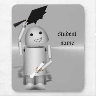 Robo-x9 Graduate - Caps Off in Celebration Mouse Pad