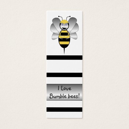 Robobee Bumble Bee Bookmark (Front)