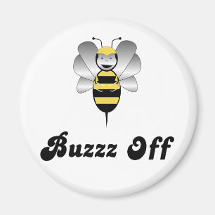 Robobee Bumble Bee Buzz Off Magnet