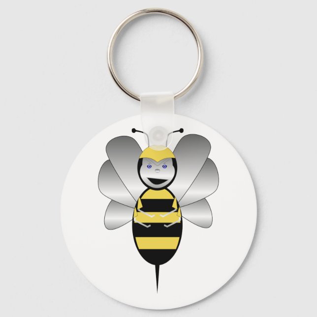 Robobee Bumble Bee Keychain (Front)