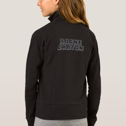 Robocat black sweat jacket