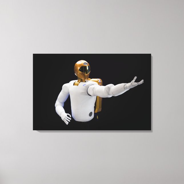 Robonaut 2, a dexterous, humanoid astronaut hel 2 canvas print (Front)