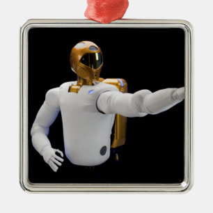 Robonaut 2, a dexterous, humanoid astronaut hel 2 metal ornament