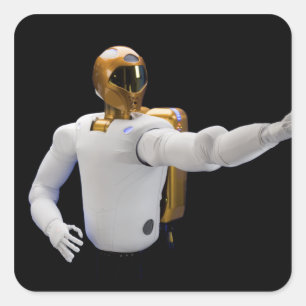 Robonaut 2, a dexterous, humanoid astronaut hel 2 square sticker