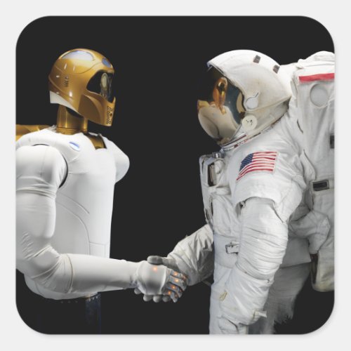 Robonaut 2 a dexterous humanoid astronaut hel 4 square sticker