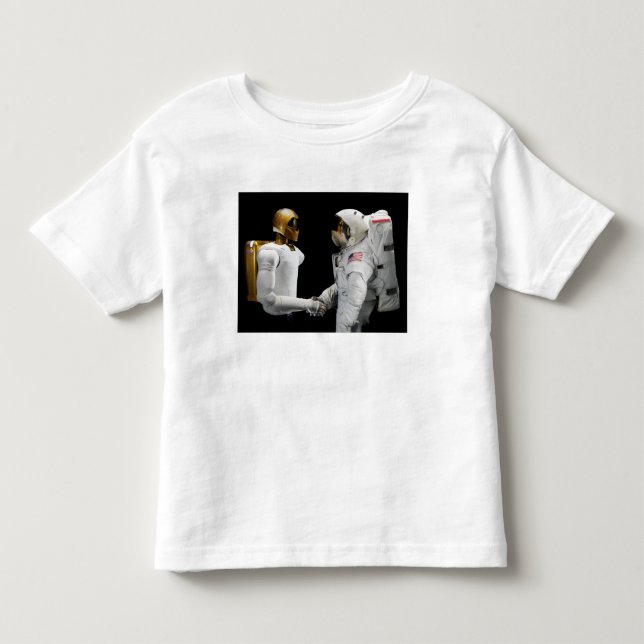 Robonaut 2, a dexterous, humanoid astronaut hel 4 toddler t-shirt (Front)
